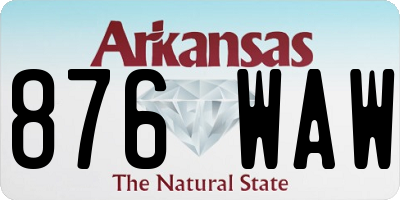 AR license plate 876WAW