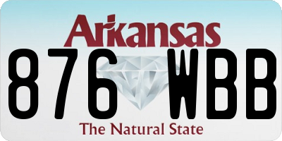 AR license plate 876WBB