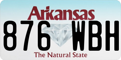AR license plate 876WBH