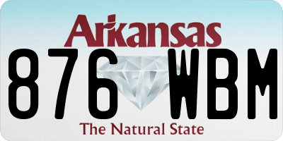 AR license plate 876WBM