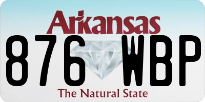 AR license plate 876WBP