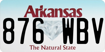 AR license plate 876WBV