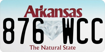 AR license plate 876WCC