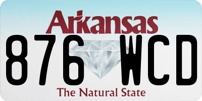 AR license plate 876WCD