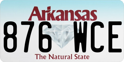 AR license plate 876WCE