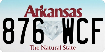 AR license plate 876WCF