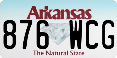 AR license plate 876WCG
