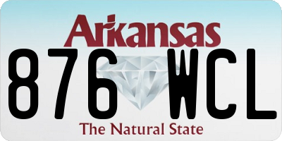 AR license plate 876WCL