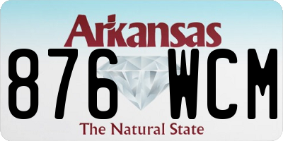 AR license plate 876WCM