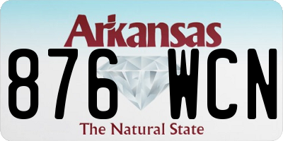 AR license plate 876WCN