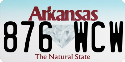 AR license plate 876WCW