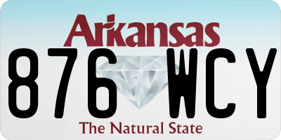 AR license plate 876WCY