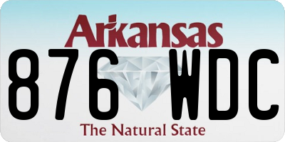 AR license plate 876WDC