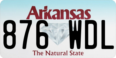 AR license plate 876WDL