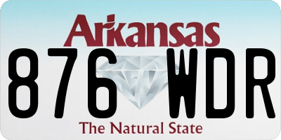 AR license plate 876WDR