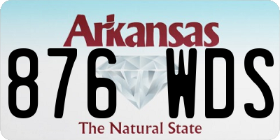 AR license plate 876WDS