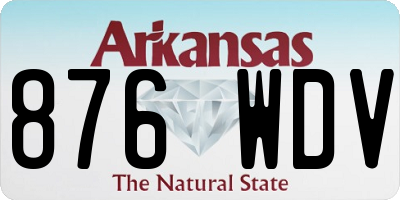 AR license plate 876WDV