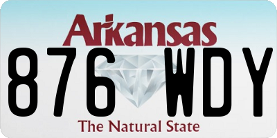 AR license plate 876WDY