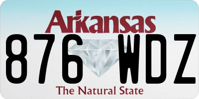 AR license plate 876WDZ