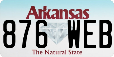 AR license plate 876WEB