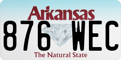 AR license plate 876WEC