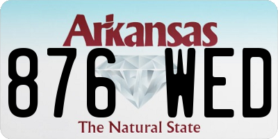 AR license plate 876WED