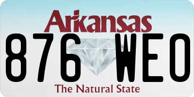 AR license plate 876WEO