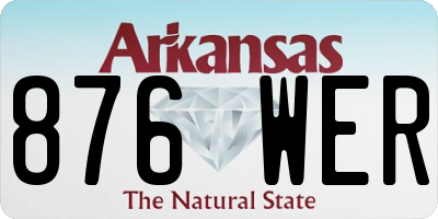 AR license plate 876WER