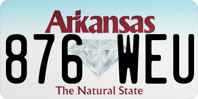 AR license plate 876WEU