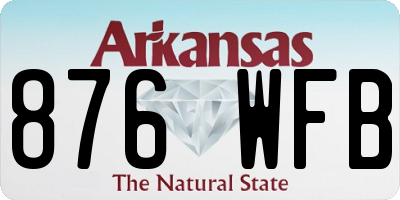AR license plate 876WFB