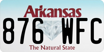 AR license plate 876WFC