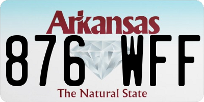 AR license plate 876WFF