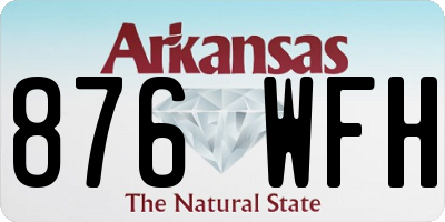 AR license plate 876WFH