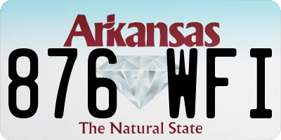 AR license plate 876WFI