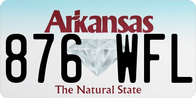AR license plate 876WFL