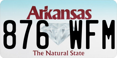 AR license plate 876WFM