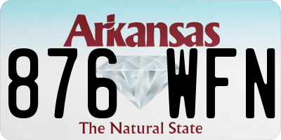 AR license plate 876WFN