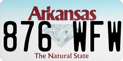 AR license plate 876WFW