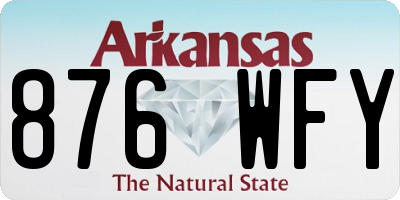 AR license plate 876WFY