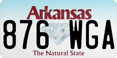 AR license plate 876WGA
