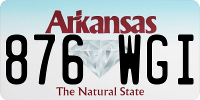 AR license plate 876WGI