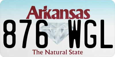 AR license plate 876WGL