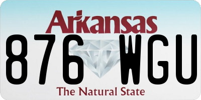 AR license plate 876WGU