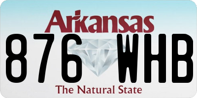 AR license plate 876WHB