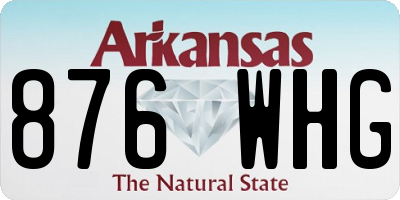 AR license plate 876WHG