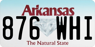 AR license plate 876WHI