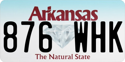 AR license plate 876WHK
