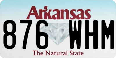 AR license plate 876WHM
