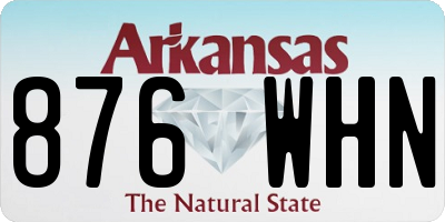 AR license plate 876WHN