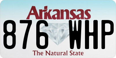 AR license plate 876WHP